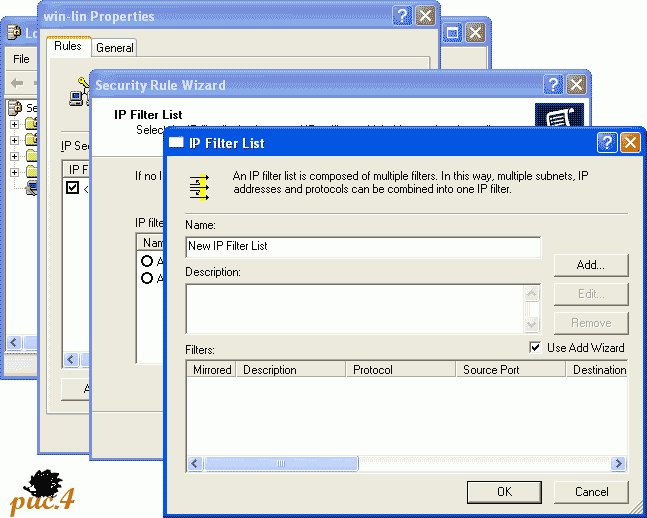 IPSec Windows Linux: IP Filter List