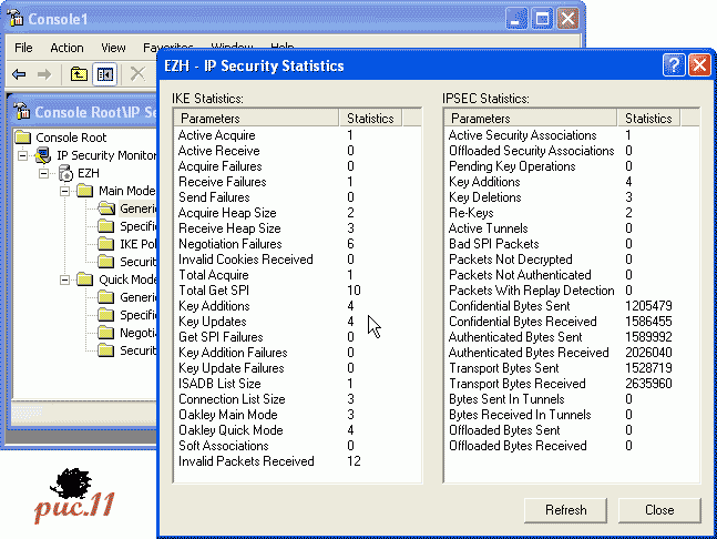 IPSec Windows Linux: IP Security Monitor