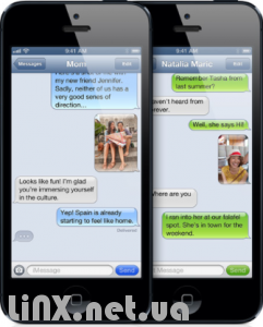 Imessage телефоны в руке